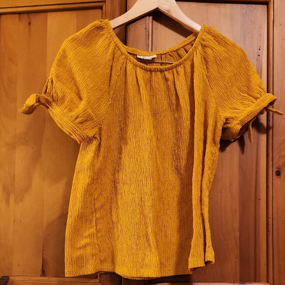 Style & Co. Mustard Blouse